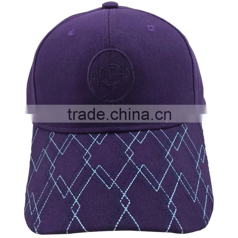 Latest embroidery high quality blank 6 panel baseball cap without logo