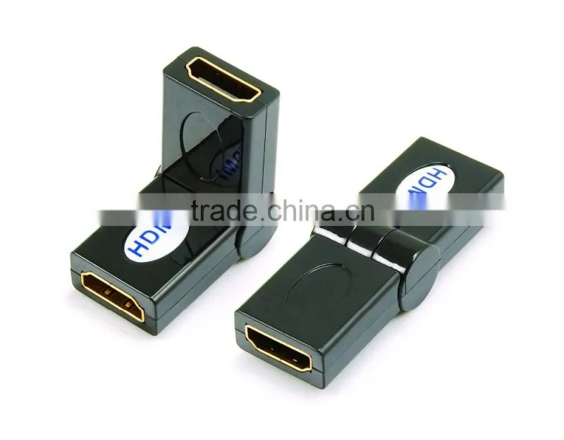 HDMI female to female adapter rotating 180 degree