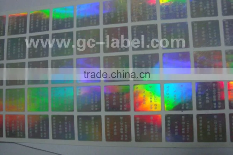laser sticker