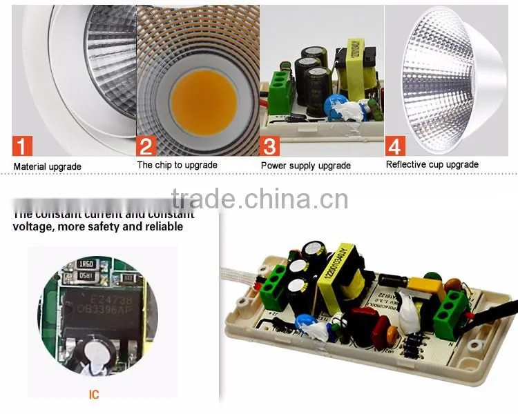 recessed led downlight spotlights cool white 15w led downlights housing