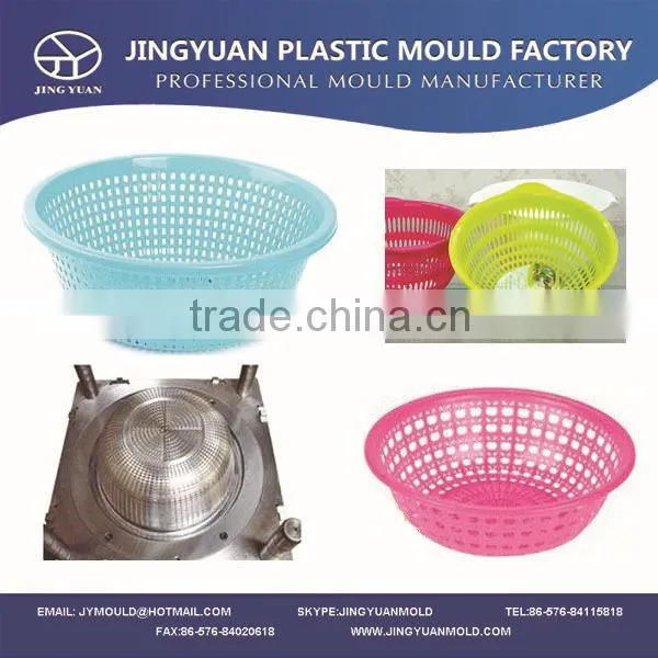 Taizhou OEM experienced plastic mould factory Precision Plastic Kitchen Food Basket Moulding