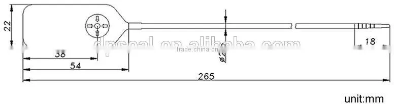 Cash Boxes Security Plastic Seal DP-265RL