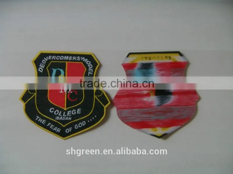 2016 hot sale making weaving clothing label,custom sewing on garment label