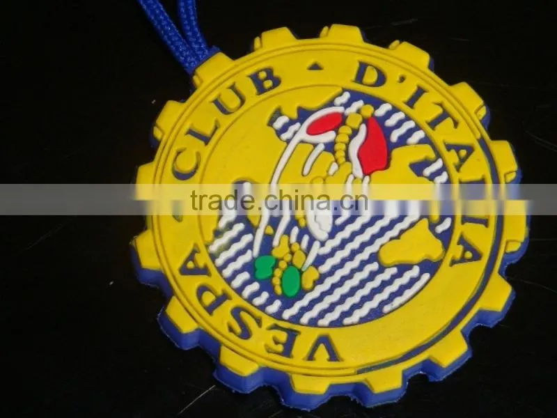 custom 3D logo plastic keychain