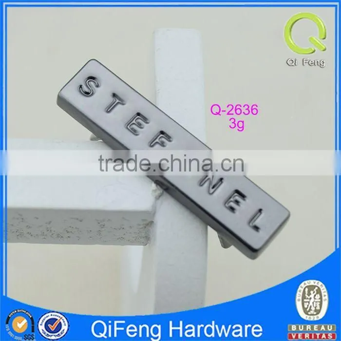 Q-2636 round metal label thin hot sale logo plate