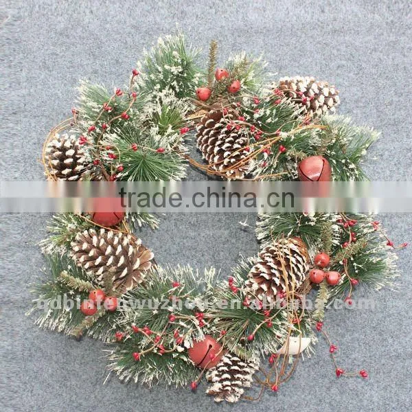 New arrival Decorative Artificial Flower Candler,artificial snowy candler
