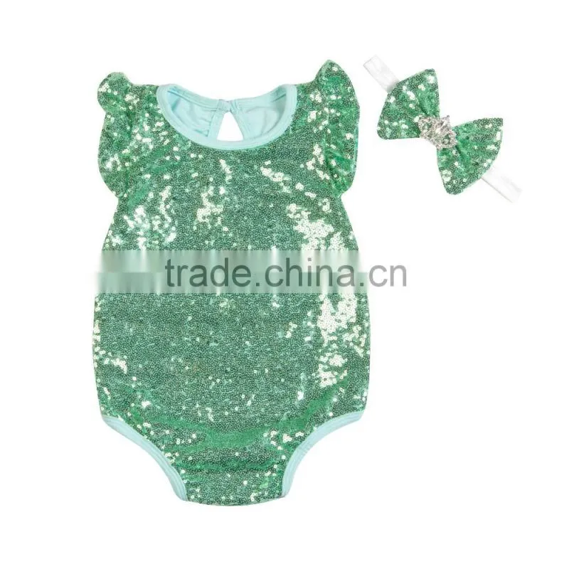 Baby new model sequin romper baby romper in stock from Kapu Garment