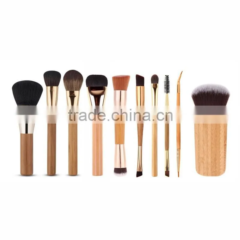 10PCS High Quality Make Up Brush Set Cosmetics Make Your Own Brand Makeup Brushes Kit Free Draw String Makeup Bag