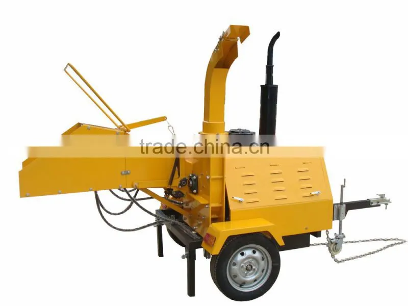 Diesel Powered Wood chipper, Towable wood chipper