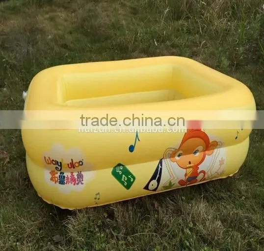 High quality inflatable pool baby bathtub swimming basin clear plastic inflatable kid's bath tube