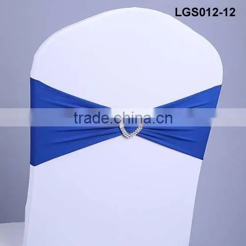 wholesale light purple spandex chair cover chair band with buckle