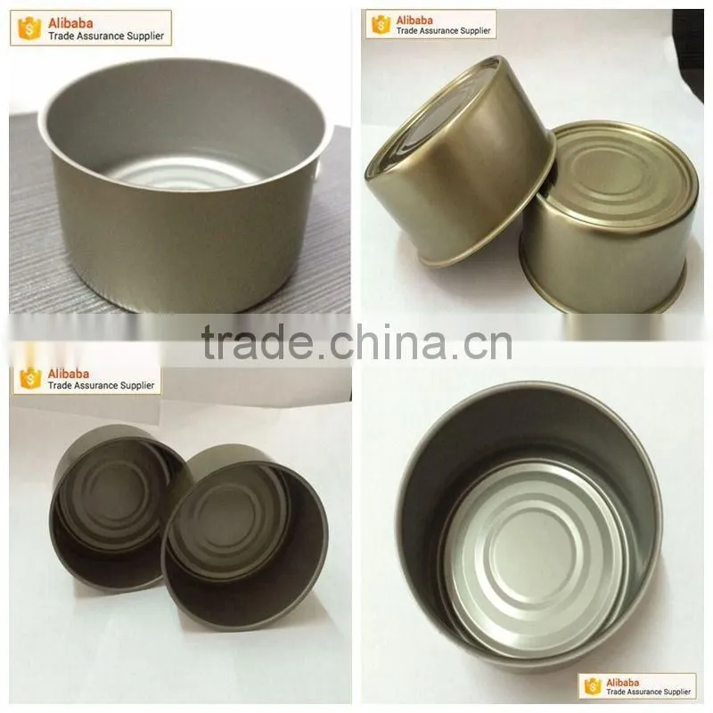 Empty tin can , 2 pieces can for luncheon meat