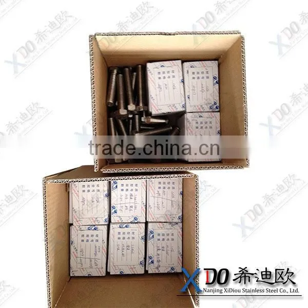 alloy601/2.4851. alloy625 / 2.4856. alloy600 / 2.4816 full thread stainless steel hex bolt