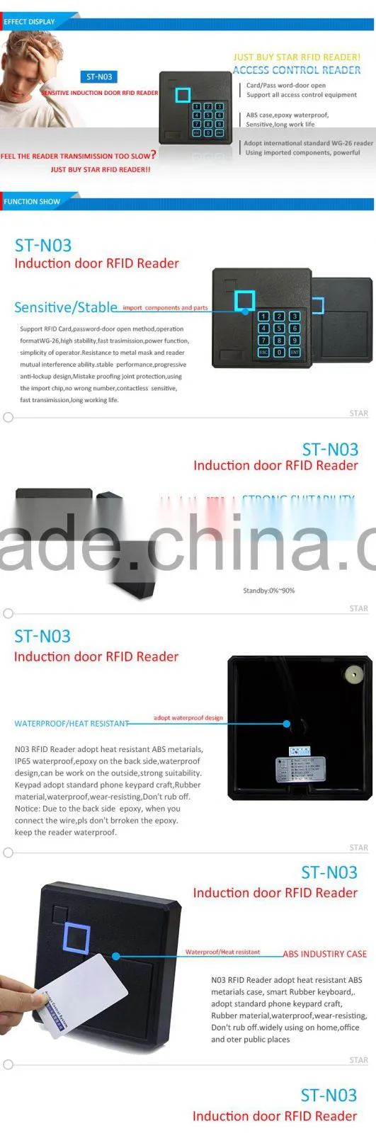Proximity RFID Card Keypad ID Reader