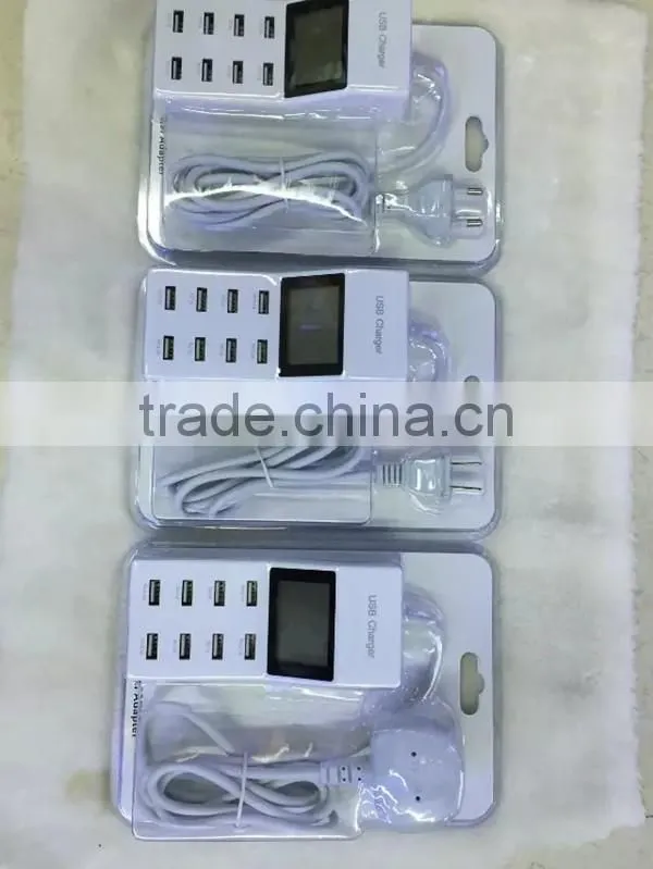 8 Multi-Port USB Charging Station Wall Travel Charger USB Socketet