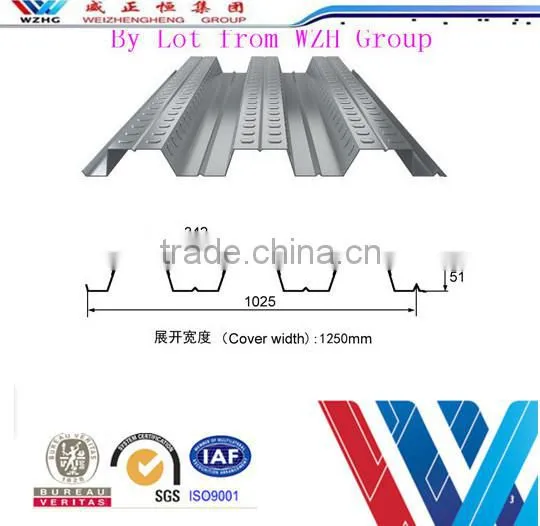 Support loading construction materials floor decking steel sheets composite floor decking sheets,steel floor decking sheet