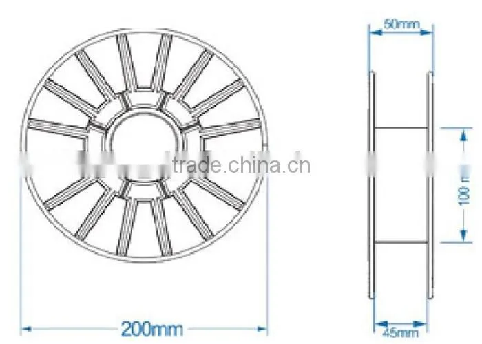 china manufacturer metal spools Co2 welding wire spool for welding wire er70s-6