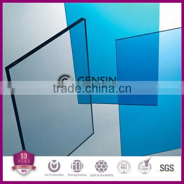 Haining 10-year warranty UV resistant layer 5/6/8/10/12mm solid polycarbonate sound barrier sheets