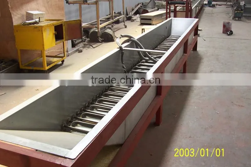 Frying machinery by stain steel snack food production line