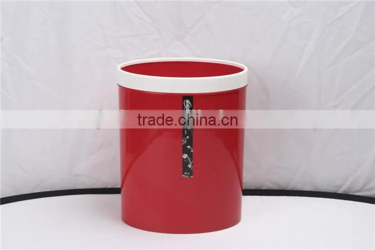 Plastic Double Color Big Semi-Round Trash Can Dustbin 12L