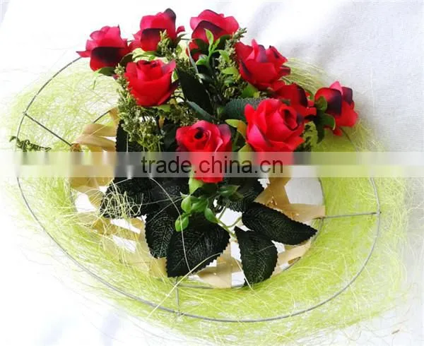 funny pot holder and sisal bouquet holder for wedding