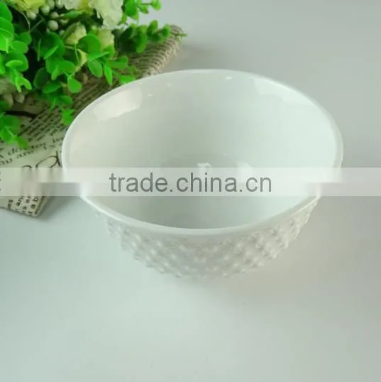Wholesale Stock porcelain chafing dish white salad bowl
