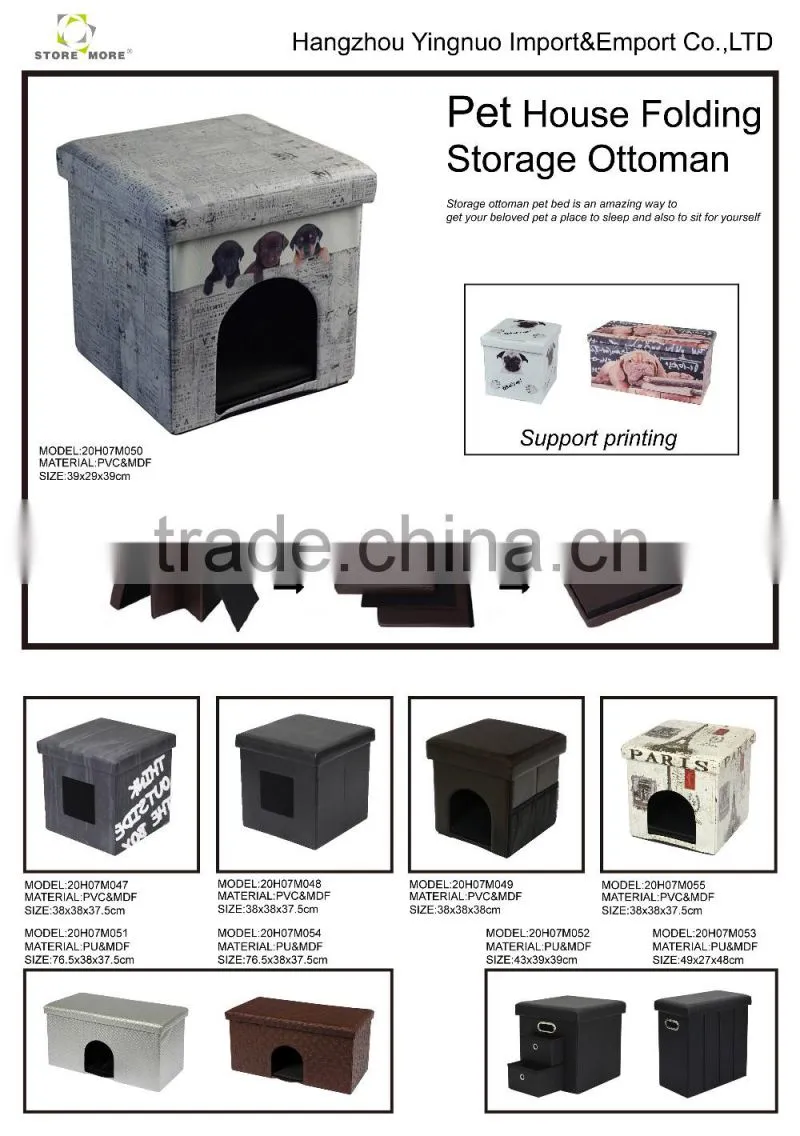 The Newest Multi-function Foldable Storage Ottoman With Drawers