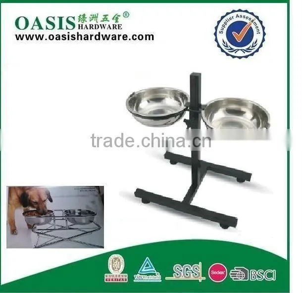 adjustable height dog feeder