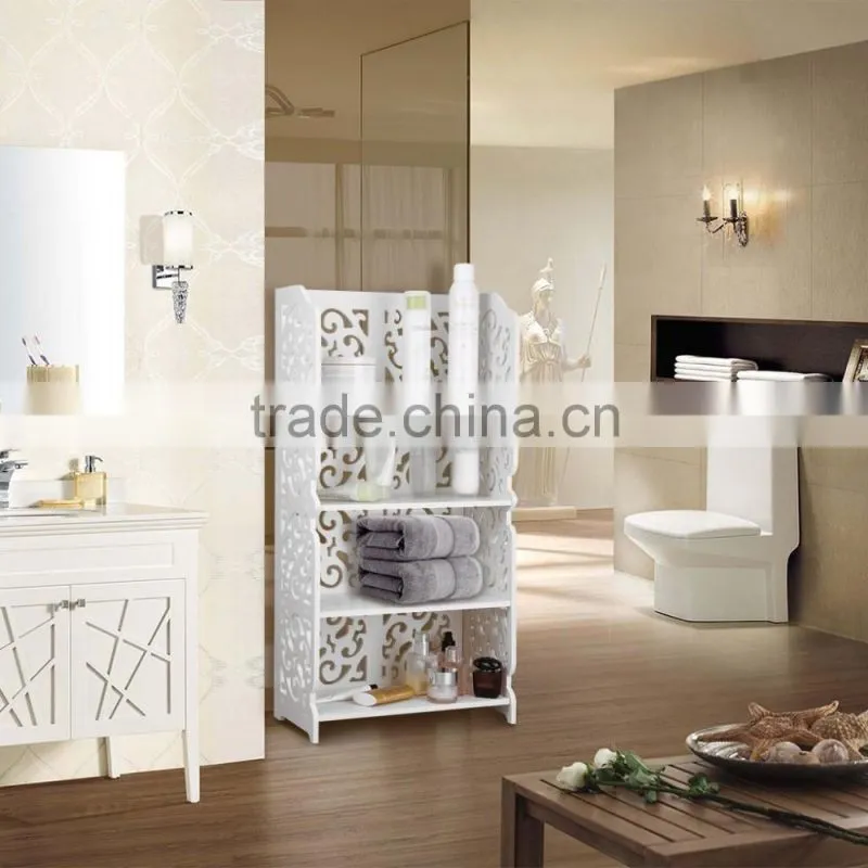 Small Plastic-Wood White Bed End Table Nightstand Bathroom Cabinet Kids Furniture Table Bookcase