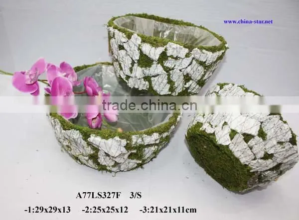 moss basket for florist