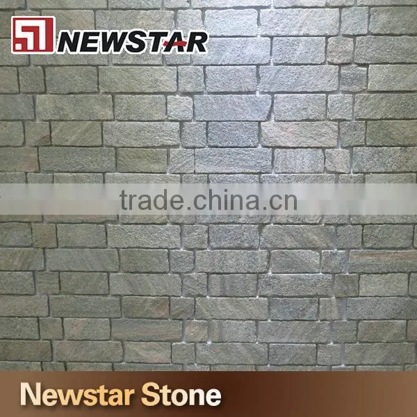 Newstar stone split surface slate fish scale mosaic tile for exterior wall