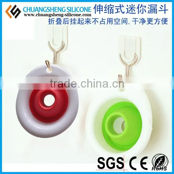 Foldable silicone oil funnel, wine funnel, water funnel