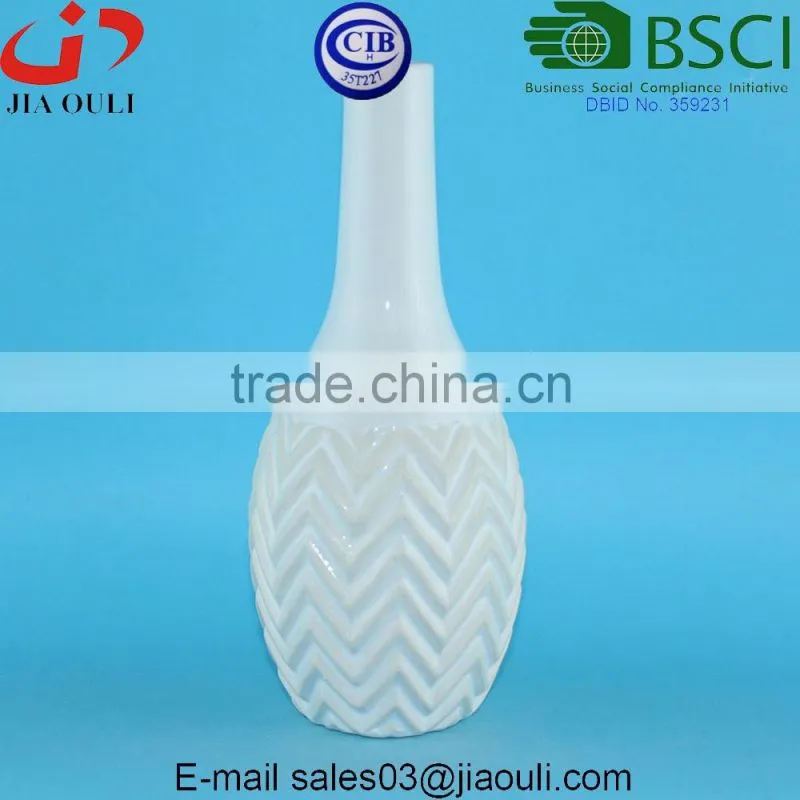 Decorative vases Glazed and wash Black/white Ceramic flower vases for home decor