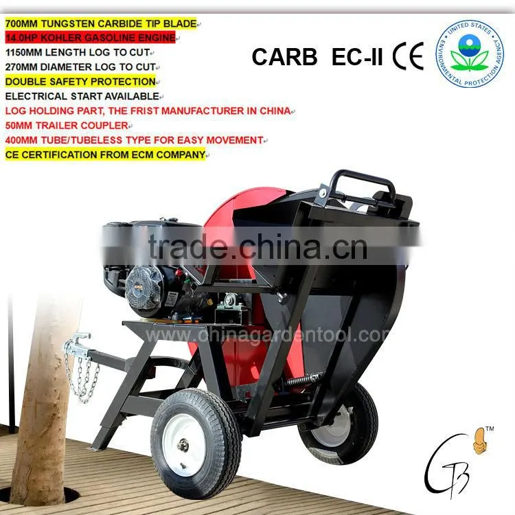 14hp kohler engine trailer hitch 700mm log saw