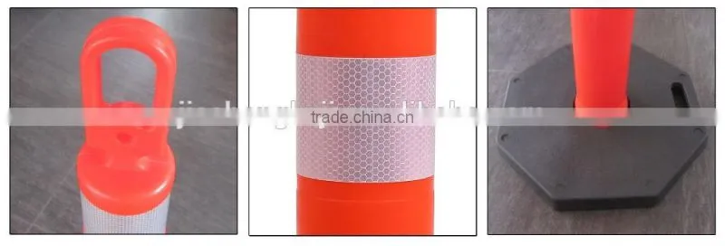 High quality rubber base plastic Stanchion