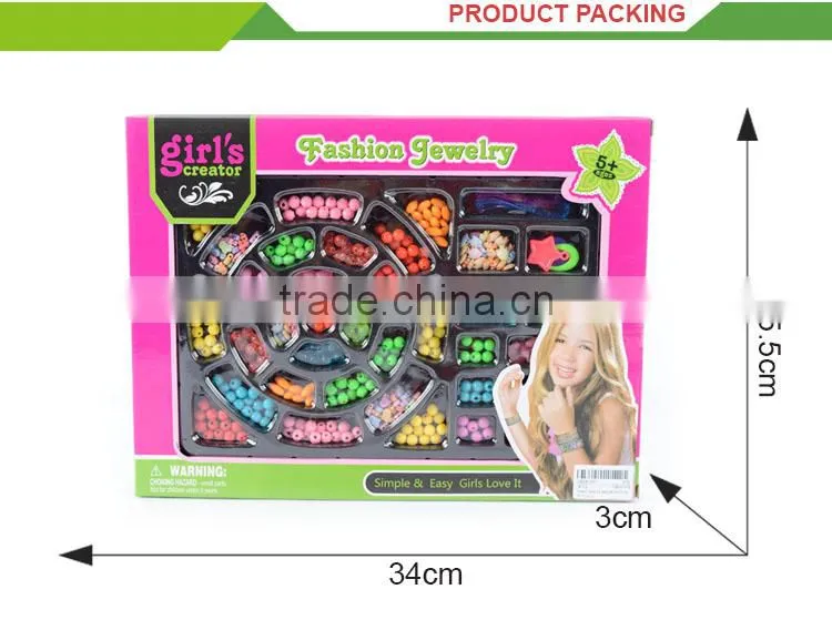 Fashion diy pyssla toy kids hair beads for braiding