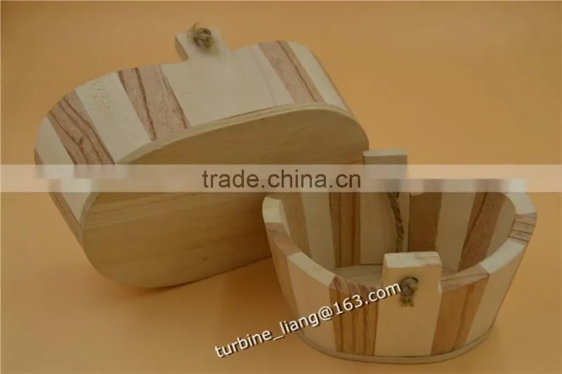 wooden baskets of 3pcs