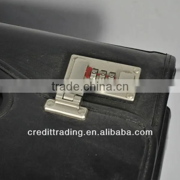 leather pilot trolley case