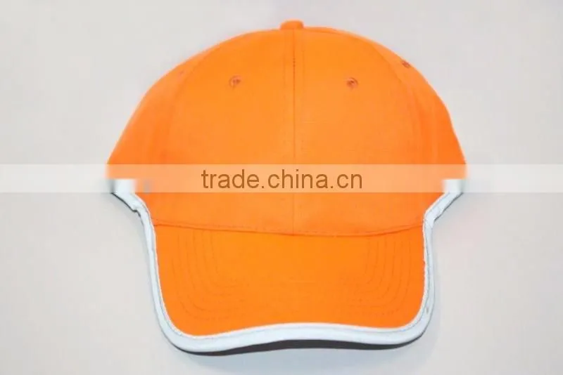 Safety hat with reflective bind