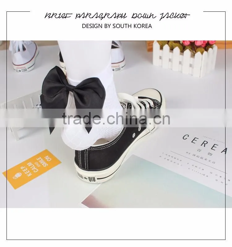 High Quality Fashion New Arrival Women Sexy Fishnet Socks/ fishnet socks with colorful bow tie