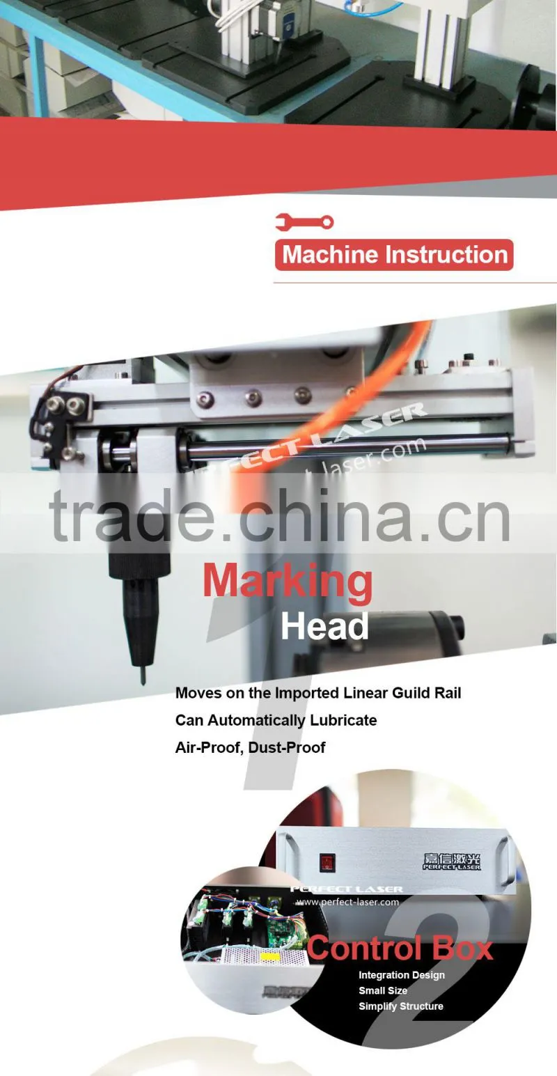 China supplier Vin code Sign nameplate desktop Pneumatic metal parts dot peen marker device