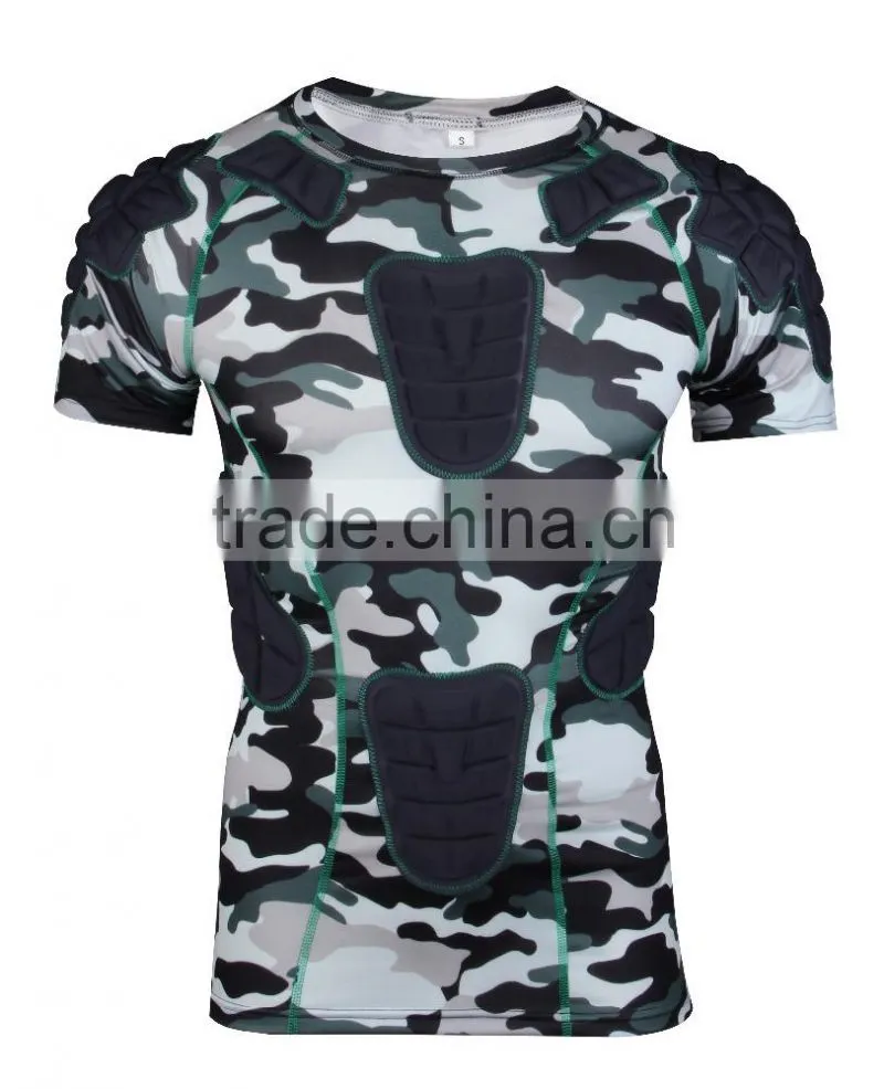 Safe guard honeycomb compression Camo padding shirt