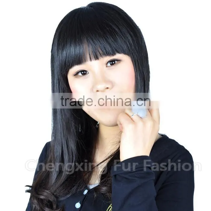 CX-A-27 Genuine Mink Fur Ball Finger Ring