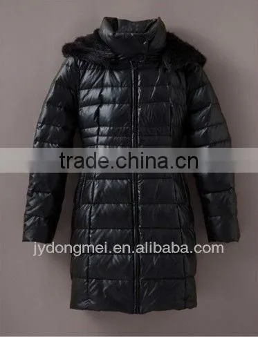 women fashion cotton-padded jacket rabbit collar
