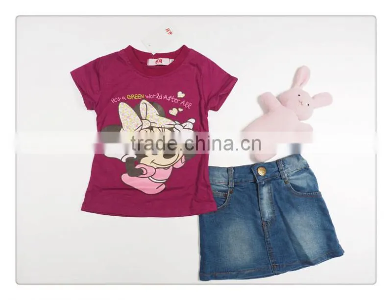 brand new girls minnie clothing sets kids summer cute baby outfits fashion summer clothes