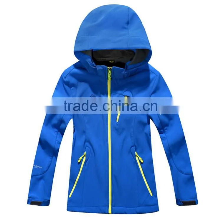High Performance Breathable And Waterproof Children Winter Softshell Jacket