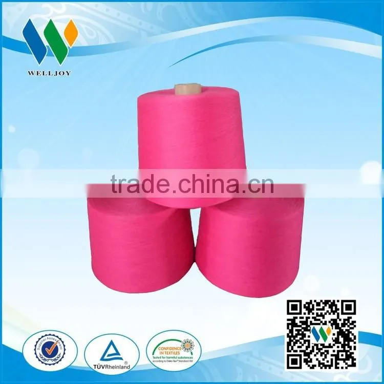 Chinese factory manufacturer Welljoy made 100% polyester dope dyed with various color thread