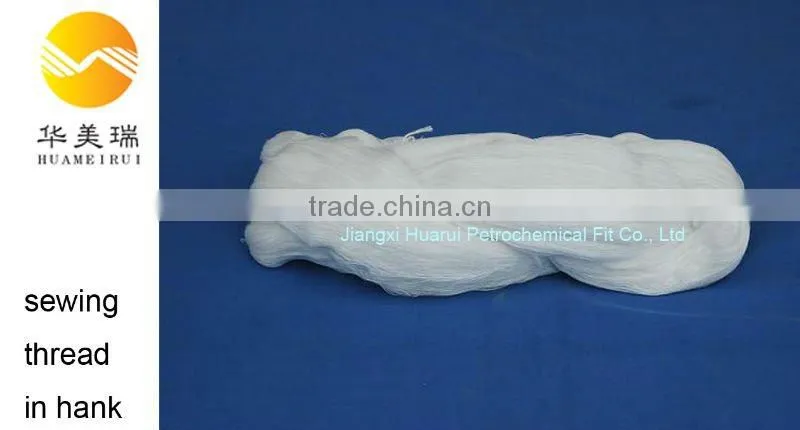 industrial 100% polyester hank yarn for sewing thread