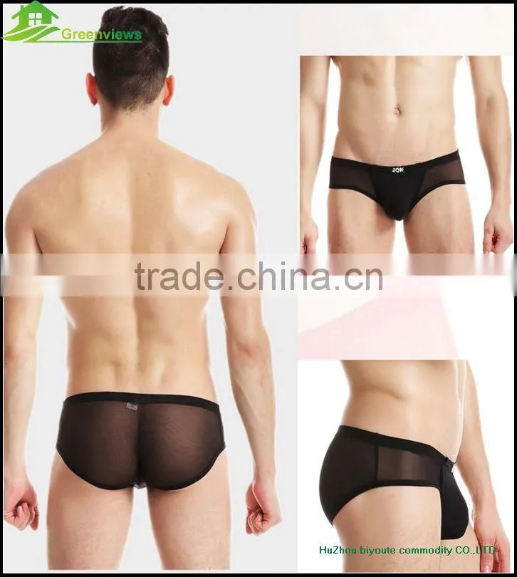 Cotton spandex printing men boxer comfortable and Breathable Men mesh underwear men boxer briefs