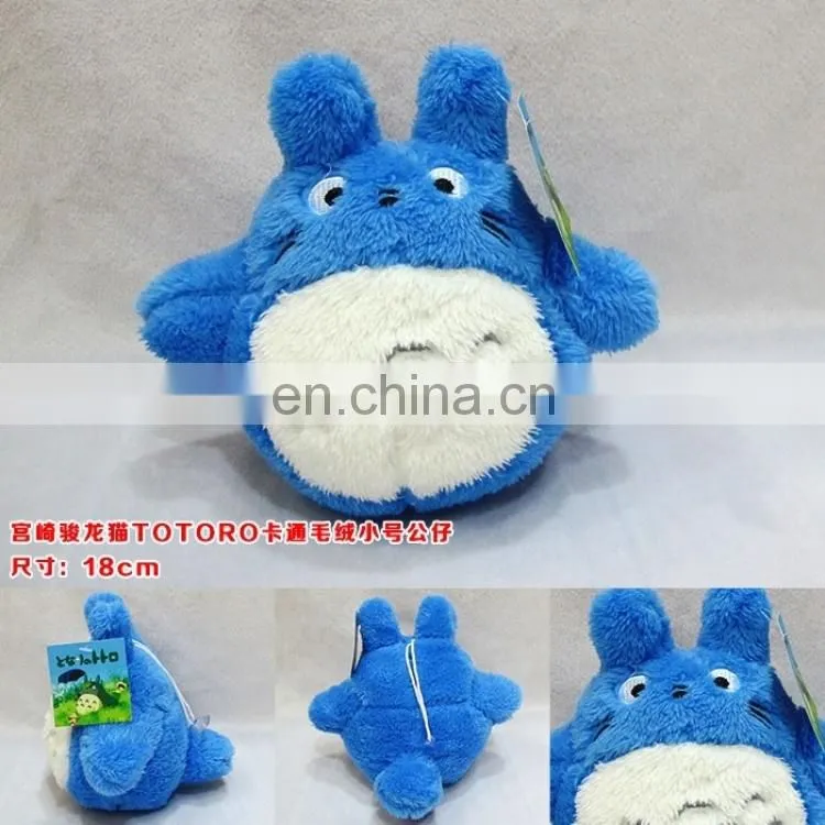 Anime Plush Blue TOTORO Plush 18CM stuffed animal doll Cute Plush Wholesale Cos New Style